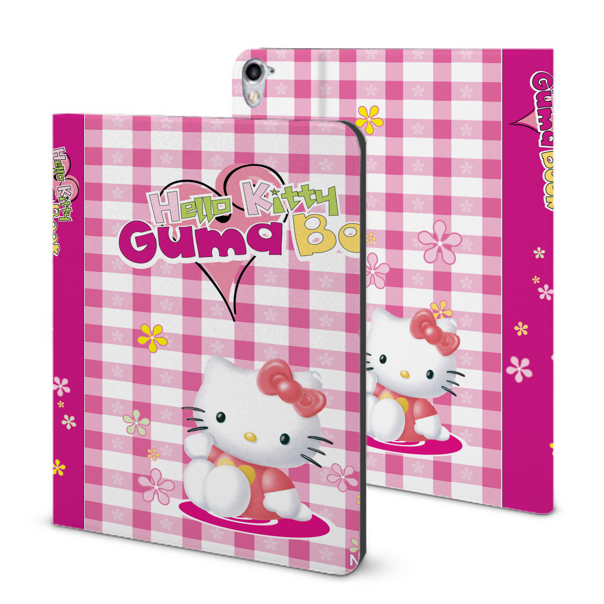 （画像用） Hello Kitty ハローキティ IPad ケース ブック型 PUレザー TPU 耐衝撃 軽量 薄型 ペン収納なし 全面保護 IPad 各モデル対応